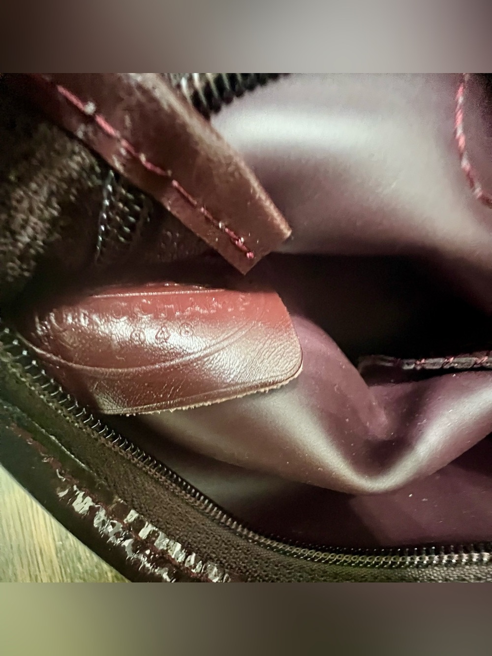 Longchamp Le Pliage Mini Coin Purse / Wristlet Pouch – Burgundy - Picture 2 of 4